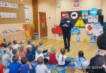 Spotkanie z policjantem - Bezpieczny przedszkolak