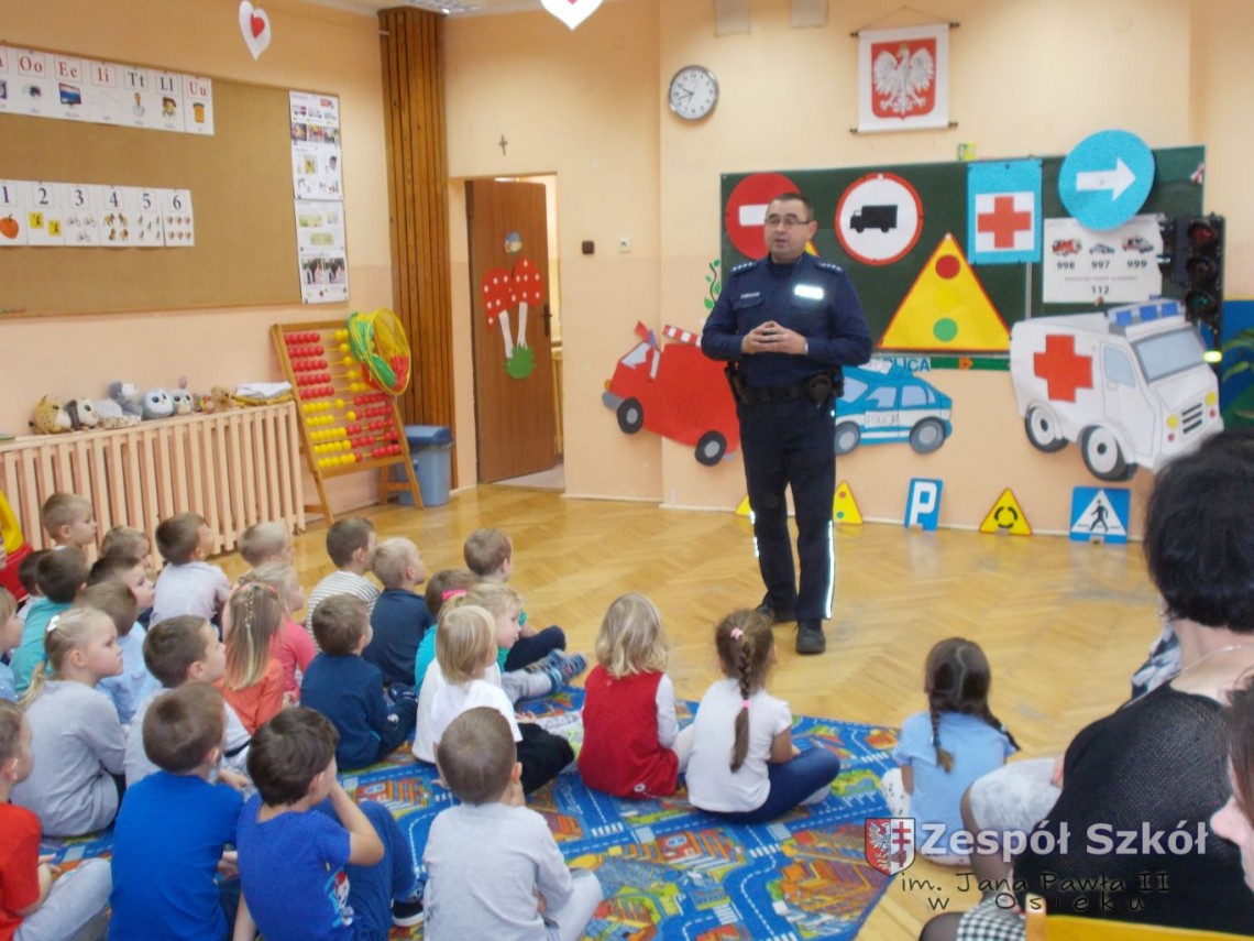 Spotkanie z policjantem - Bezpieczny przedszkolak