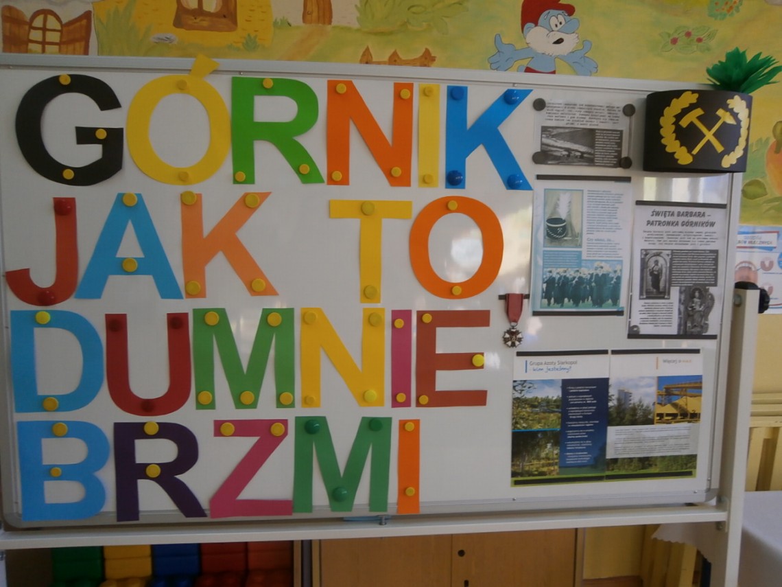 Dzień Górnika w przedszkolu