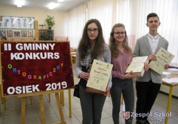 II Gminny Konkurs  Ortograficzny w Osieku
