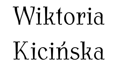 Kicińska Wiktoria - wystawa prac