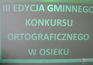 III edycja Gminnego Konkursu  Ortograficznego w Osieku