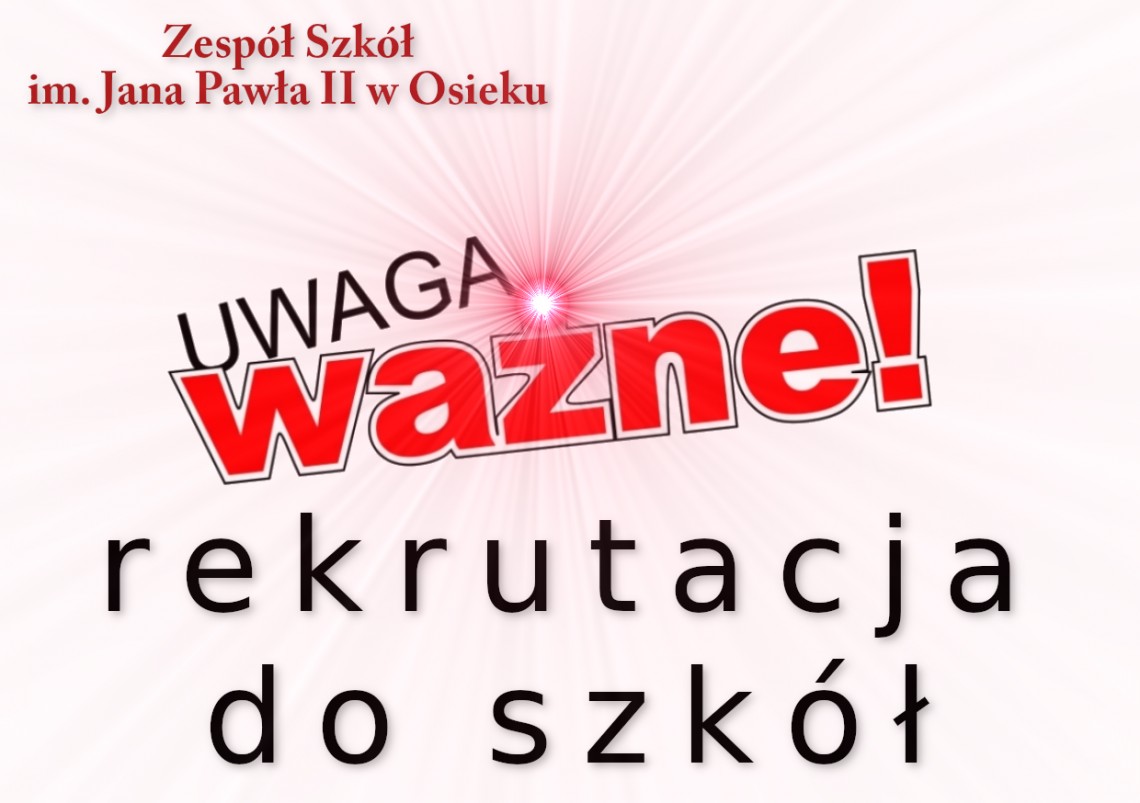Podania do szkół i PROMOCJA SZKÓŁ
