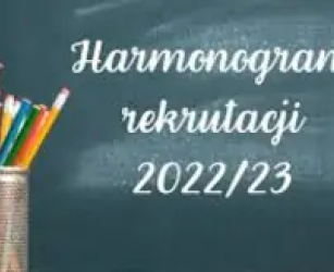 HARMONOGRAM rekrutacji do klas I szkół ponadpodstawowych