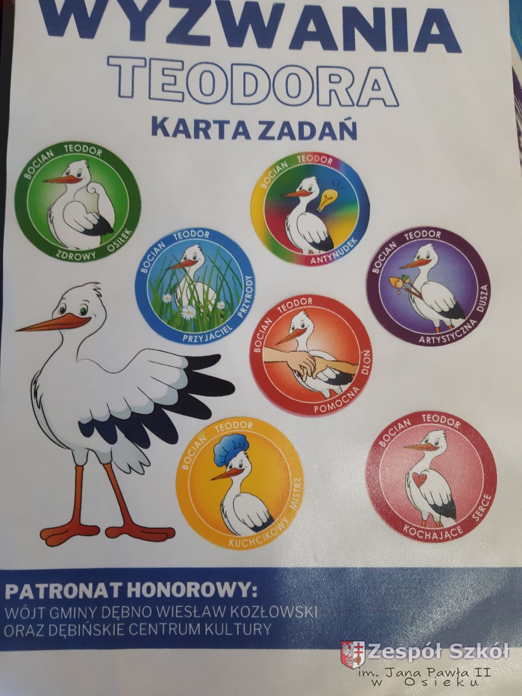 Realizacja ogólnopolskiego projektu edukacyjnego WYZWANIA TEODORA w CZTEROLATKACH