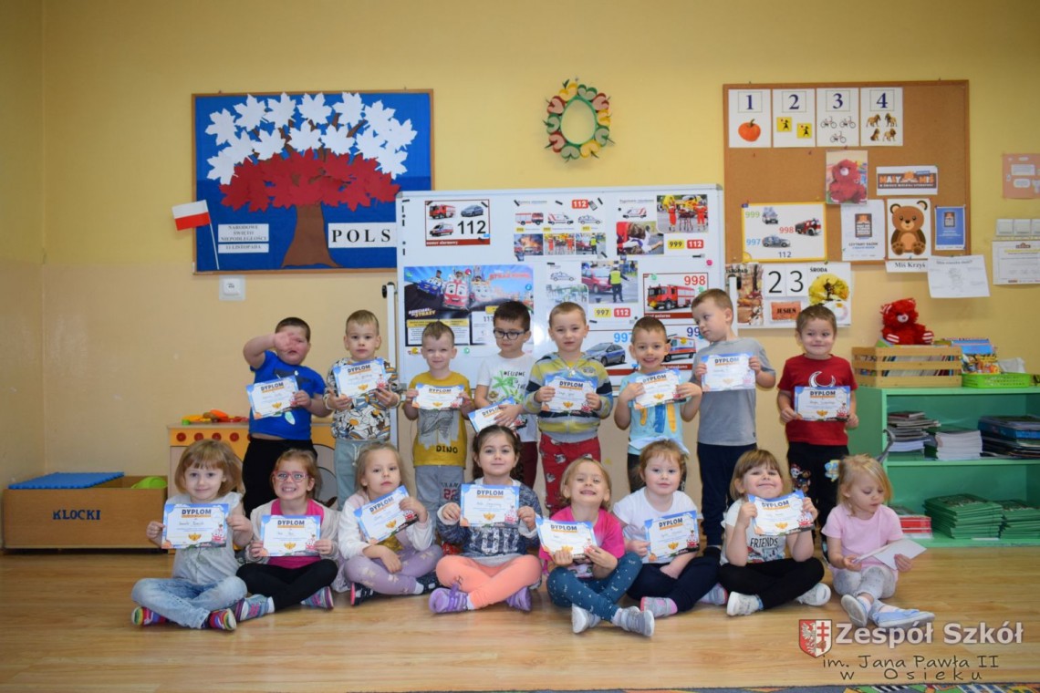 Dzieciaki na straży w przedszkolu