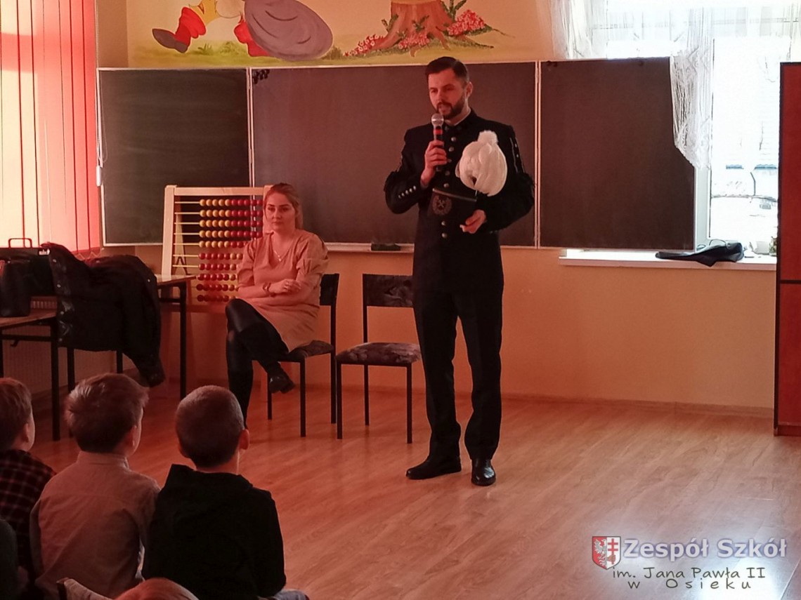 Spotkanie z górnikiem w klasach 1-3