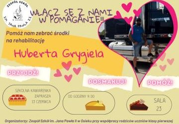 Kawiarenka szkolna dla Huberta Grygiela