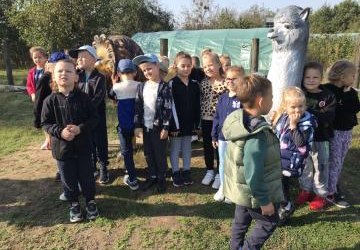 Wycieczka przedszkolaków  do ,,Ranczo Alpaka”