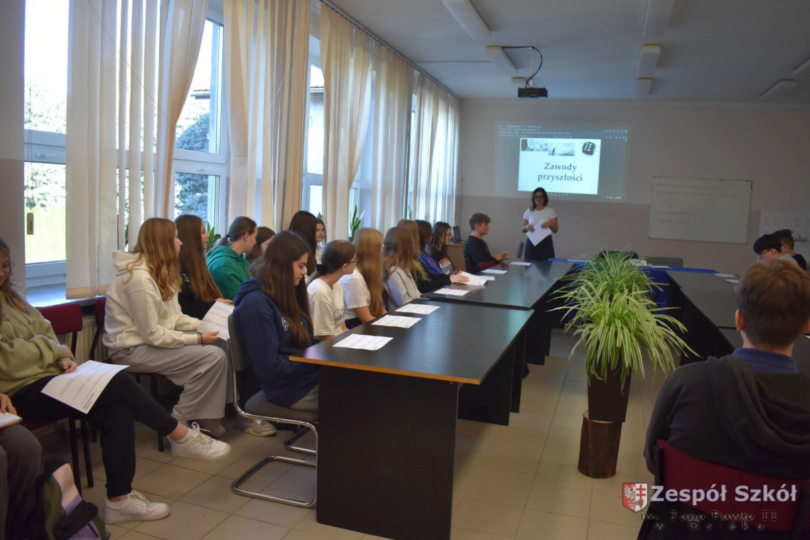 Zajęcia z zakresu doradztwa zawodowego pt.: „Zawody przyszłości”