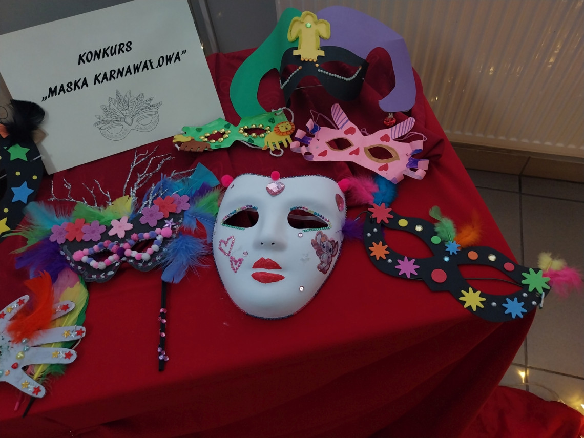 Wyniki świetlicowego konkursu ,,Maska karnawałowa”