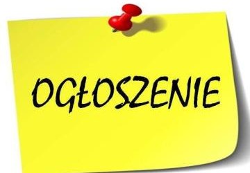 Ogłoszenia o wspólnym ubieraniu choinki na świetlicy szkolnej.