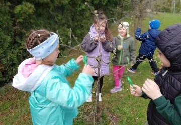Poszukiwacze wiosny - grupa 6 latków.