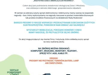 Dzieci zbierają elektrośmieci
