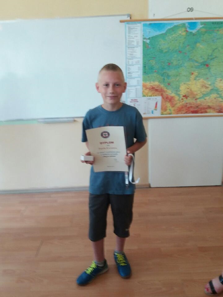 Uczeń klasy IVb wyróżniony w konkursie programu „Bieg po zdrowie”