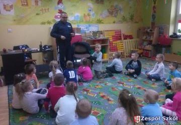 Spotkanie  z policjantem w przedszkolu