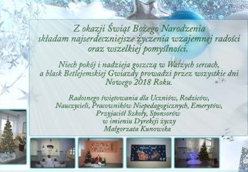 Z okazji Świąt Bożego Narodzenia ...