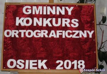 I Gminny Konkurs  Ortograficzny w Osieku