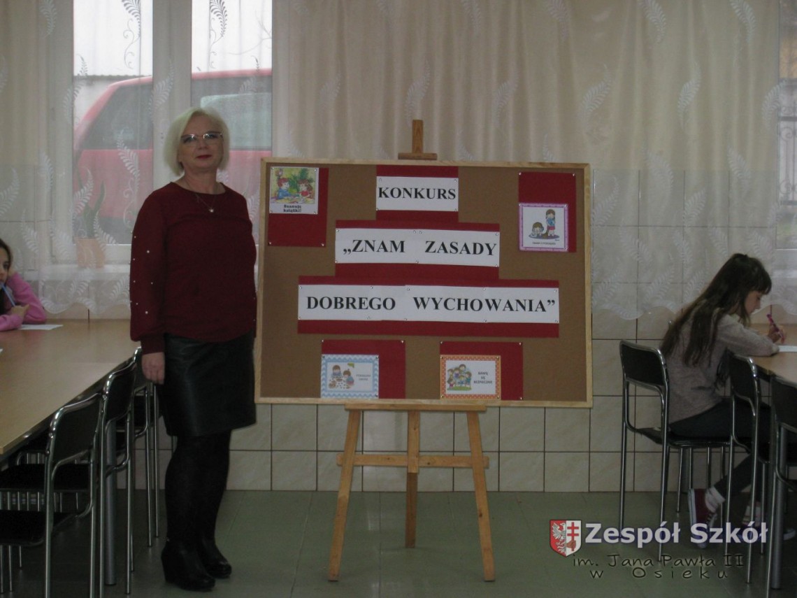 Konkurs „Znam zasady dobrego wychowania” dla uczniów z klas IV-VII szkoły podstawowej