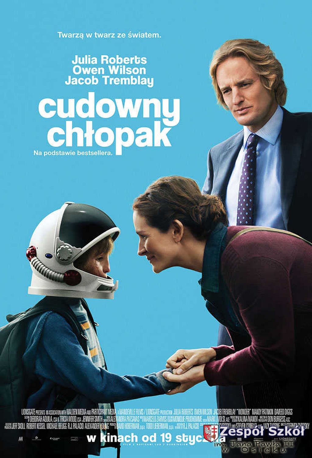Wyjazd uczniów kl. I-III do kina „Wisła” w Tarnobrzegu  na film „Cudowny Chłopak”