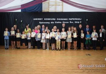 Wyniki Gminnego Konkursu Piosenki Papieskiej „Śpiewamy dla Ciebie Ojcze święty”