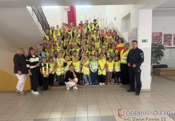 Spotkanie z policjantami – „Noś odblaski, bądź bezpieczny!”